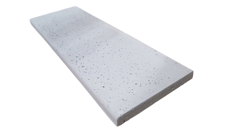 Borda atérmica Slim boleada 50x15x1,5cm branca para piscina
