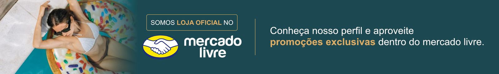 Somos loja oficial no Mercado Livre